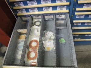 LISTA HEAVY DUTY 10-DRAWER PARTS CABINET W/ CONTENTS (W-50) LOADING & HANDLING FEE $25-